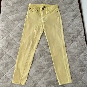 Gap Lime Juice Yellow Skinny Jeans Jeggings Size 1 Juniors